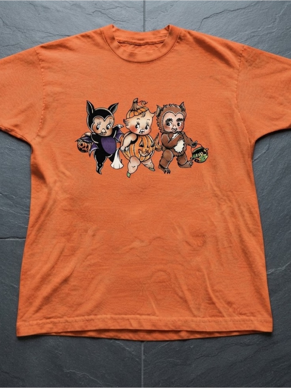 Halloween Monster Trio Graphic Gildan Unisex Cotton T-Shirt Top